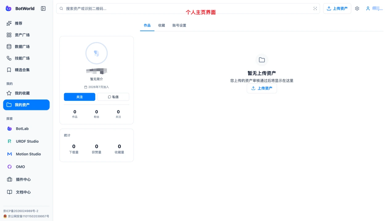 个人主页内容